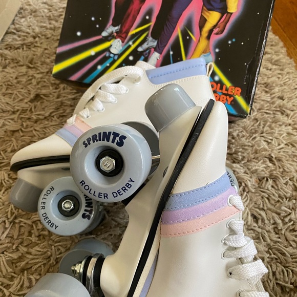 Vintage 80s Sprints Roller Derby Roller skates size 4 - Picture 4 of 6